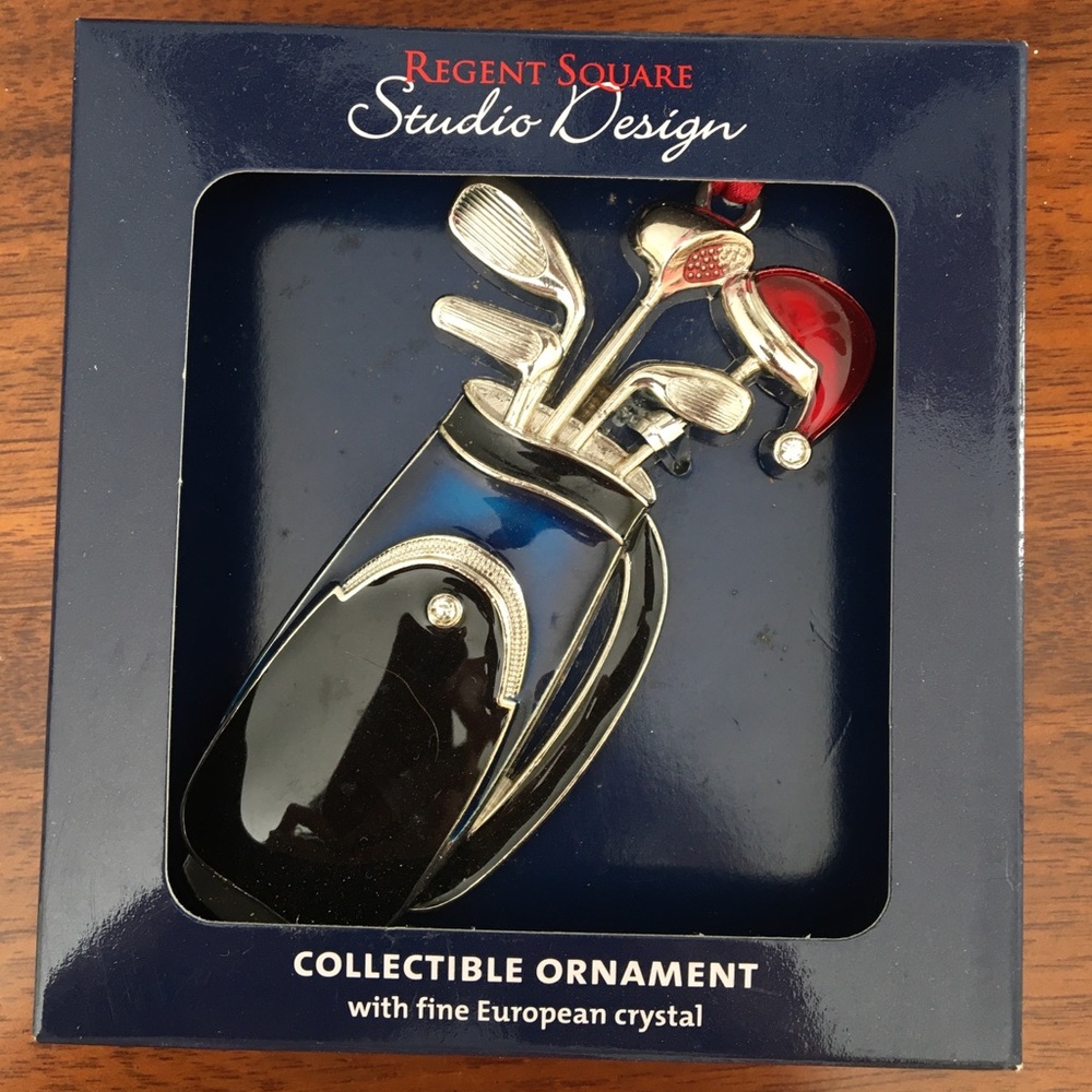 NWOT Golf bag Christmas ornament